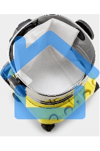 Строительный пылесос Karcher WD 5 S V-25/5/22 желтый, 1100 Вт, уборка сухая/сбор воды, пылесборник мешок/контейнер, 25 л