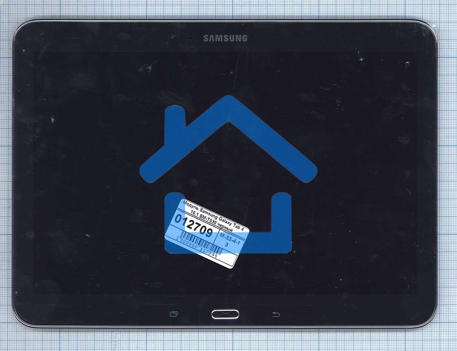 Модуль (матрица + тачскрин) для Samsung Galaxy Tab 4 10.1 SM-T530 черный с рамкой