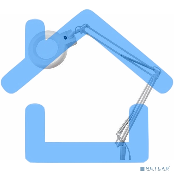 Лупа на струбцине Rexant, круглая, 3D, с подсветкой 60 LED, сенсорный регулятор яркости, белая 31-0531
