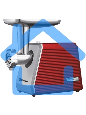 Мясорубка электрическая Sakura SA-6424R 2000Вт реверс + компл нас