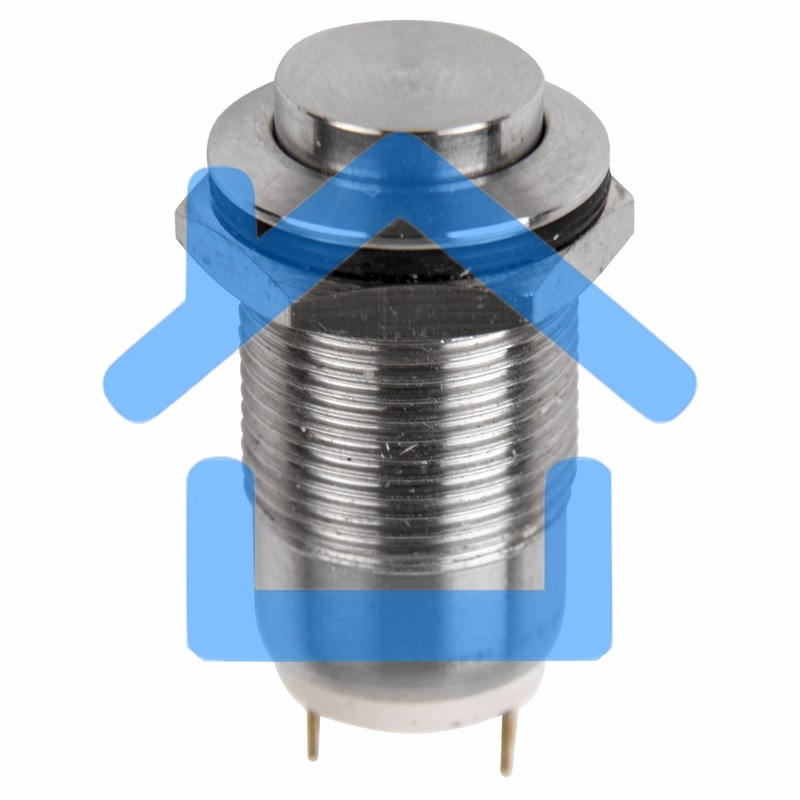Кнопка антивандальная Ø12 Фикс (2с) ON-OFF выпуклая (A12-B2) Rexant (в упак. 1шт.)