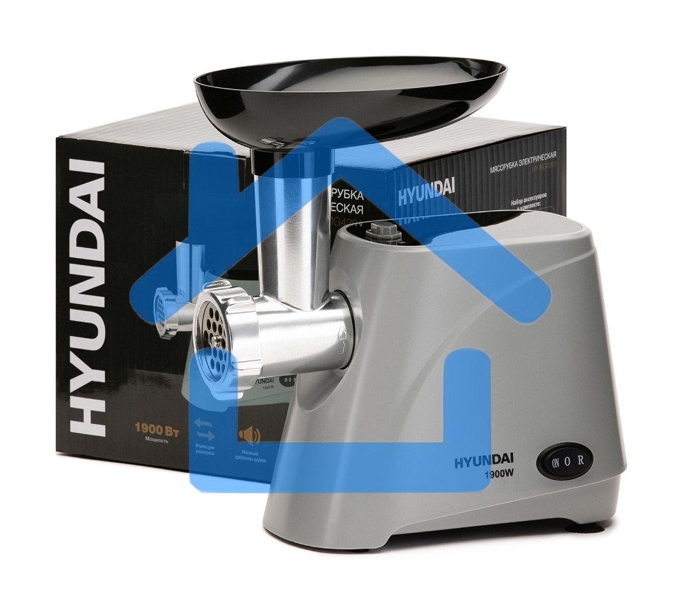 Мясорубка электрическая Hyundai HY-MG4391 1900Вт серый/черный