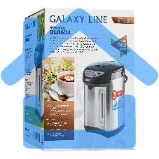 Термопот Galaxy Line GL 0604, серебристый с черным, 900 Вт, 3,8 л