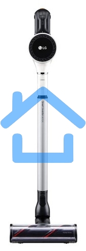 Пылесос вертикальный LG A9N-PRIME белый, питание от аккумулятора, 160 Вт, уборка сухая, пылесборник 0.44 л, работа от АКБ max 50 мин