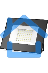 Прожектор светодиодный Gauss Elementary 50Вт 3510лм IP65 6500К черный ПРОМО