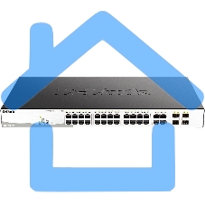 Коммутатор DGS-1210-28P/F5A Настраиваемый L2 PoE-коммутатор, 24x1000Base-T, 4хCombo 1000Base-T/SFP