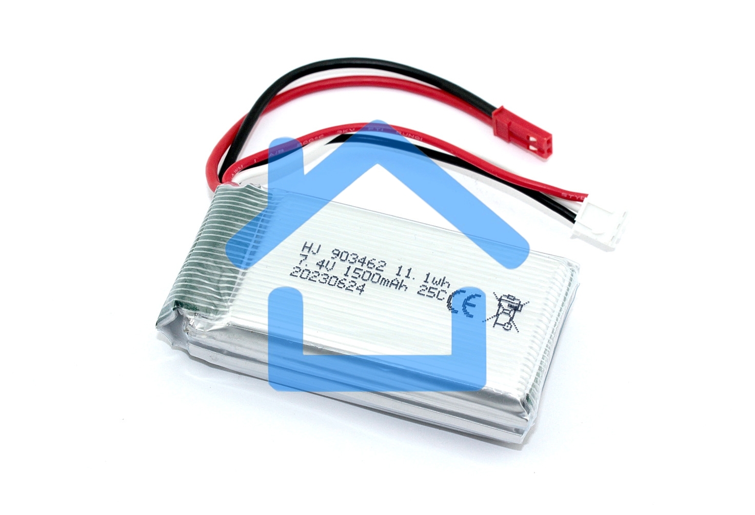 Аккумулятор Li-Pol 7.4v 903462 1500mah разъем JST