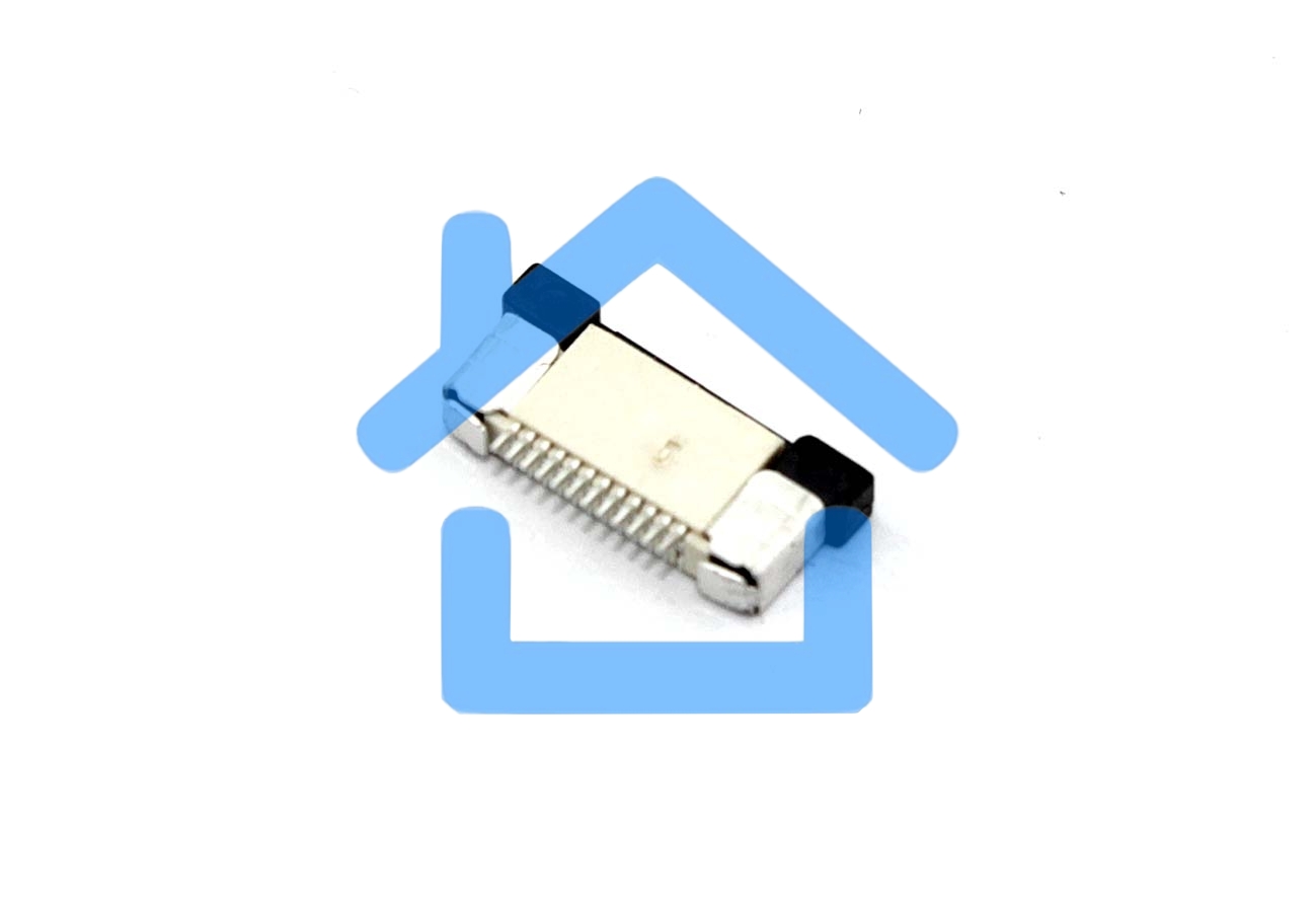 Разъем FPC  Half Coverage Bottom Contact 0.5K-BX-12PWB 12 pin высота 2мм шаг 0,5мм