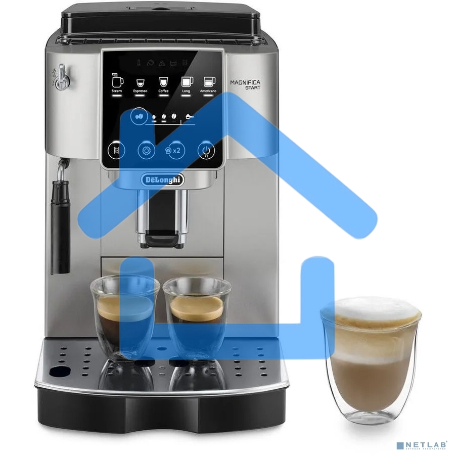 Кофемашина DeLonghi ECAM220.30.SB серебристо-черный, исп. кофе - зерновой/молотый, 1.8 л, 1450 Вт, 15 бар