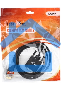 Кабель-переходник DisplayPort---DVI_M/M 1,8м Telecom <TA668-1.8M>