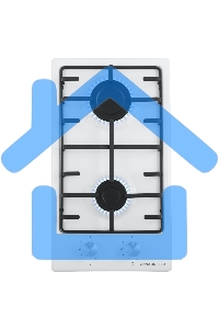 Газовая варочная панель Maunfeld EGHE.32.3EW/G Домино, • Тип: газовая 30см • Тип установки: независимая • Управление: фронтальное, переключатели поворотные • Нагревательный элемент: конфорка, 2шт • Мощность конфорок, Вт: 2600, 1700 • Материал исполнения: 