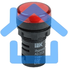 Арматура светосигнальная AD-22DS 24В AC/DC красн. ИЭК BLS10-ADDS-024-K04