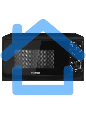 Микроволновая печь Starwind SWM5720 черный, 20 л, 700 Вт, переключатели - поворотный механизм