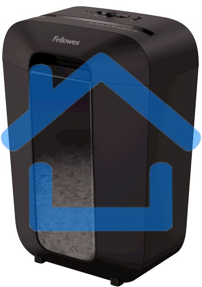 Шредер Fellowes PowerShred LX70 черный (секр.P-4)/перекрестный/11лист./18лтр./скрепки/скобы/пл.карты