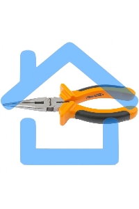 Длинногубцы, Comfort, 160 мм, прямые шлифованные, двухкомпонентные рукоятки Sparta