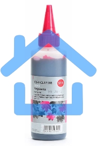 Чернила Cactus CS-I-CL511M пурпурный (100мл) Canon PIXMA MP240/MP250/MP260/MP270/MP480