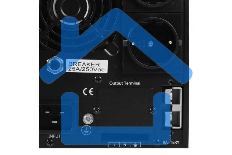 Источник бесперебойного питания Powerman Online 3000 Plus черный external battery pack (not included)(БЕЗ БАТАРЕИ)