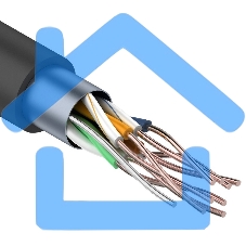 Кабель витая пара Rexant FTP 4PR 24AWG, CAT5e наружный (OUTDOOR) (бухта 305 м)