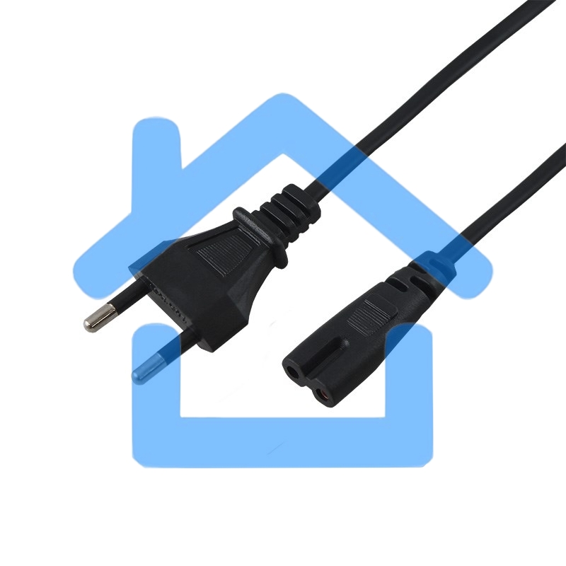 Шнур сетевой, вилка - евроразъем С7, кабель 2x0,5 мм², длина 1,8 метра (PE пакет) Rexant