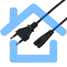 Шнур сетевой, вилка - евроразъем С7, кабель 2x0,5 мм², длина 1,8 метра (PE пакет) Rexant