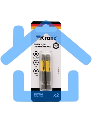 Бита для шуруповерта KRANZ Torx T27х50 мм (2 шт./уп.)