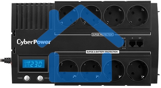 Источник бесперебойного питания CyberPower BR1000ELCD, Line-Interactive