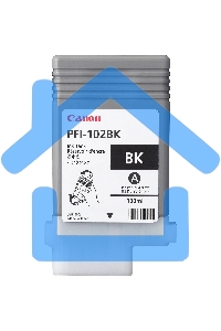 Картридж струйный Canon PFI-102Bk (0895B001) черный (130 мл.) для Canon iPF605, iPF610, iPF650, iPF655, iPF710, iPF750, iPF755, LP17, iPF510