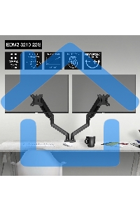 Настольное крепление ExeGate EDM2-3210-22G (кронштейн для двух мониторов 15