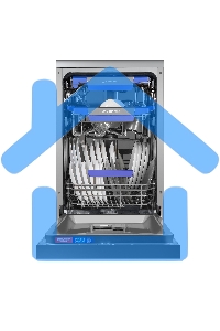 Посудомоечная машина Maunfeld MWF45331S, серебристый, 45 см, 10 компл., 49 дБ, класс A++