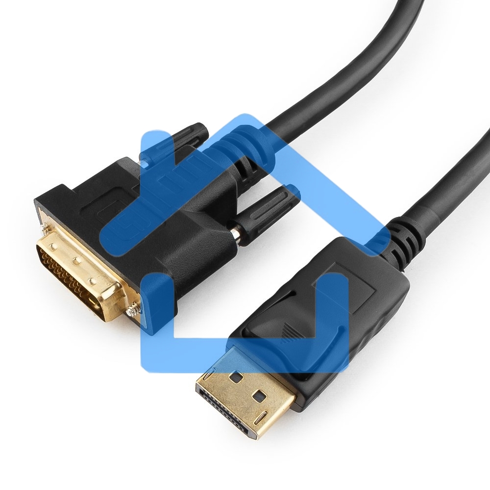 Кабель DisplayPort-DVI Gembird/Cablexpert 1м, 20M/19M, черный, экран, пакет(CC-DPM-DVIM-1M)