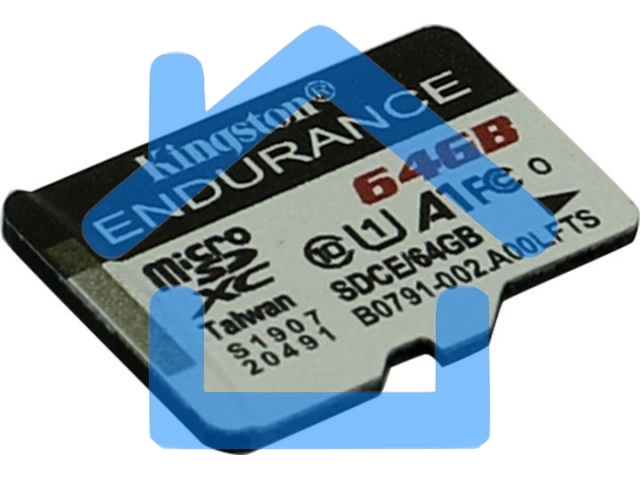 Флеш карта microSD 64Gb Kingston microSDНC Class 10 A1 UHS-I Endurance 95R/30W Card Only