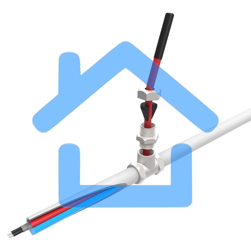 Греющий саморегулирующийся кабель (в трубу) 10HTM2-CT ( 6м/60Вт) Rexant