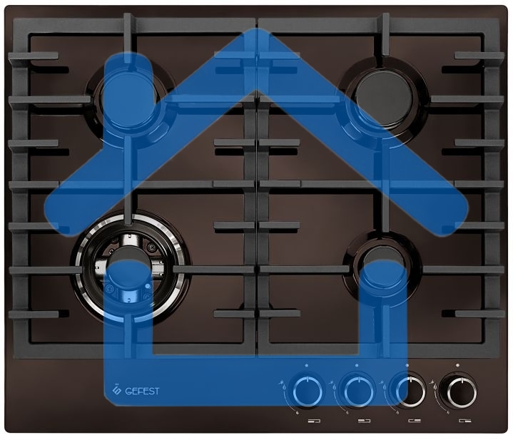 Газовая варочная панель Gefest ПВГ 1214-01 К7