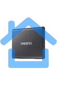 Внешний SSD Samsung T7, 2TB, USB 3.2 Gen 2 Type-C, R/W 1050/1000, титан