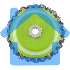 Щетка для УШМ СИБРТЕХ, 75 мм М14, чашка, крученая металлическая проволока 0,5 мм 746247