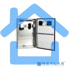 Шкаф уличный всепогодный настен. 9U (600х300), передняя дверь вент. (ШТВ-Н-9.6.3-4ААА)