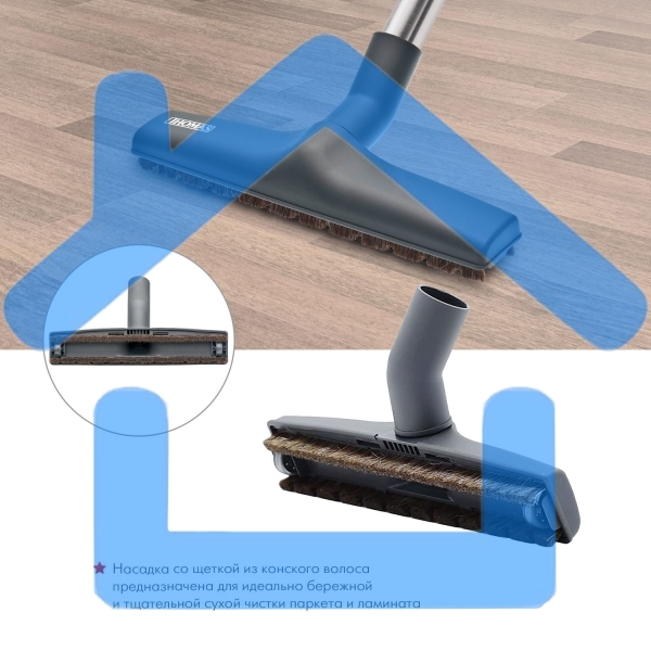 Моющий пылесос Thomas ALLERGY&FAMILY розовый/серый, 325/1700 Вт, уборка влажная/сухая/сбор жидкости, пылесборник мешок/контейнер 6 л