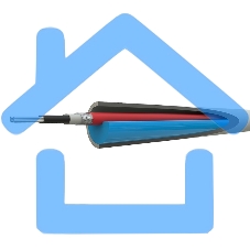 Греющий саморегулирующийся кабель (в трубу) 10HTM2-CT ( 6м/60Вт) Rexant