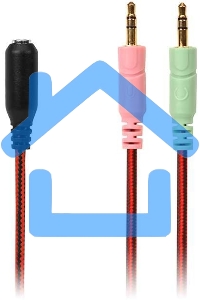 Игровые стереонаушники с микрофоном SVEN AP-G988MV, черный-красный Игровые стереонаушники с микрофоном SVEN AP-G988MV, черный-красный