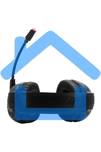 Наушники с микрофоном Oklick HS-L930G SNORTER черный/синий 2м мониторные USB оголовье (HS-L930G)