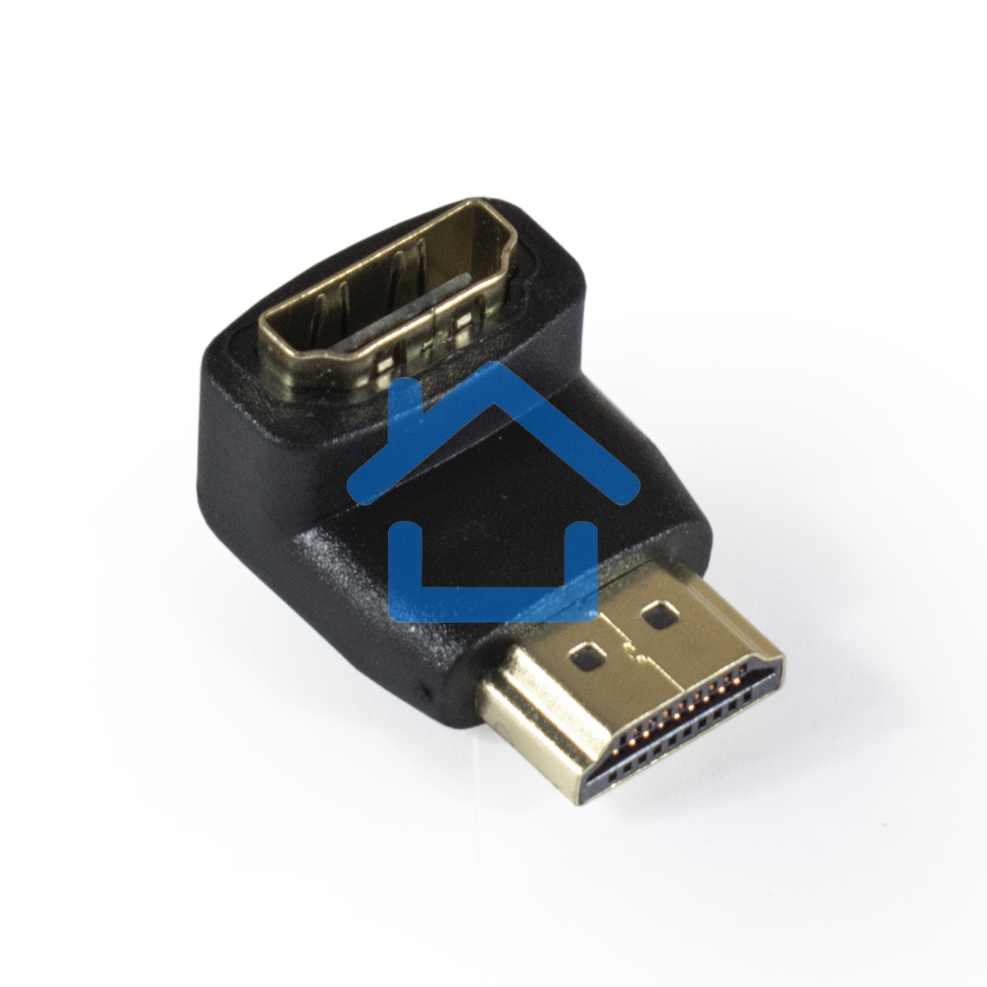 Переходник Exegate EX284919RUS HDMI-HDMI EX-HDMI90-FML (19M/19F, угловой, позолоченные контакты)