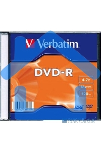 Диск DVD-R Verbatim 16-x, 4.7 Gb, (уп 20 шт) (43547)
