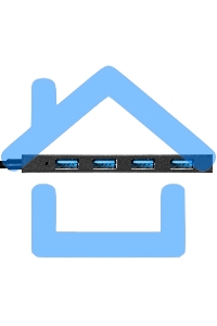 Хаб USB (концентратор) 4-в-1 ExeGate DUB-4CP/3 (кабель-адаптер USB Type C --> 4xUSB3.0, Plug&Play, черный)