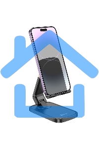 Настольный держатель для телефона Hoco HD8, складной, черный