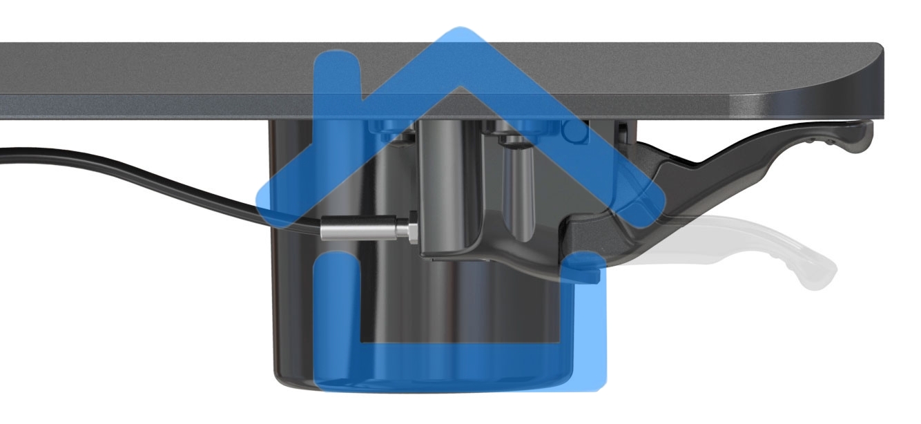 Стол для ноутбука Cactus VM-FDS101B столешница МДФ черный 70x52x105см (CS-FDS101BBK)