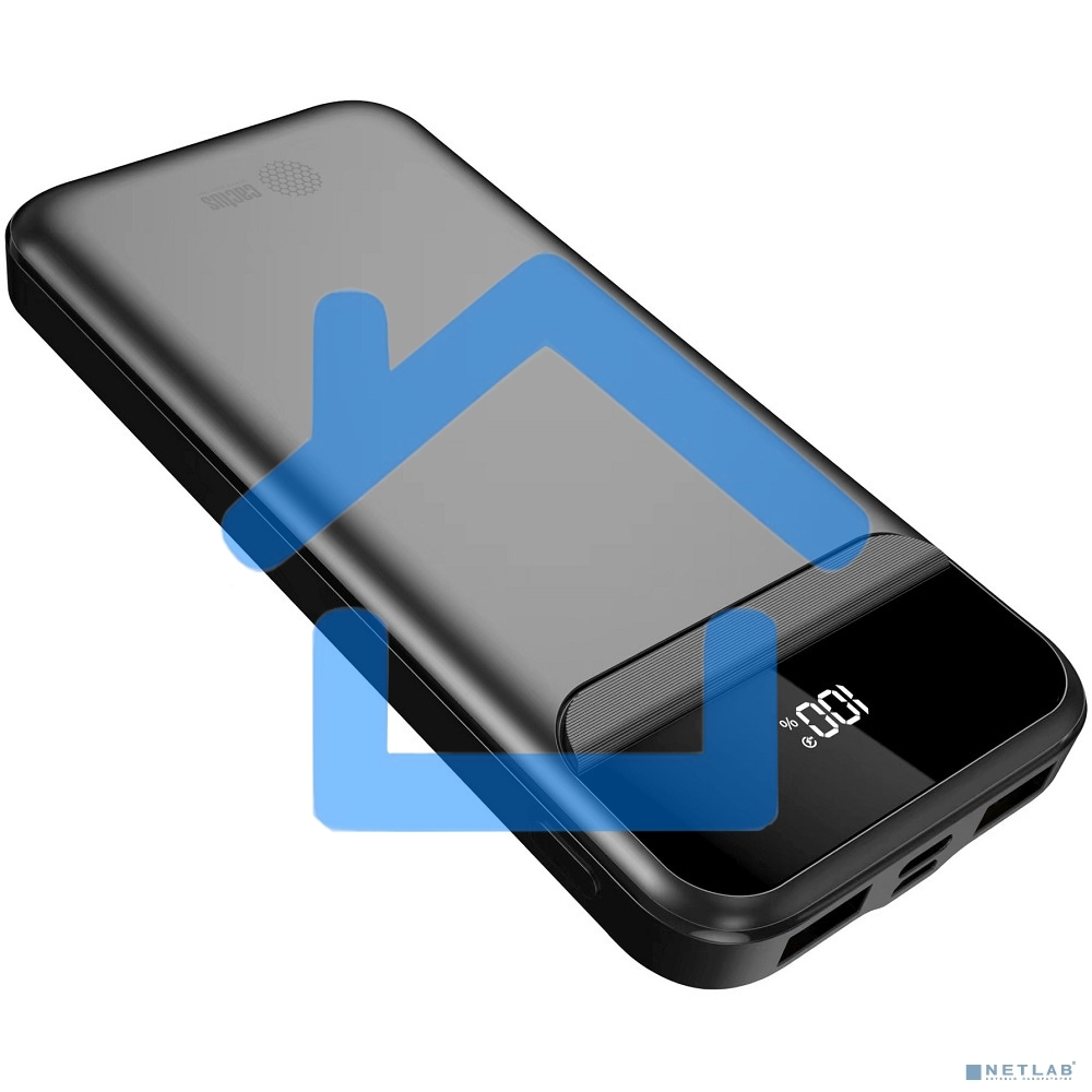 Портативный аккумулятор Cactus CS-PBFSCA-10000 10000mAh 4.5A 2xUSB-A/USB-C черный
