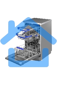Посудомоечная машина Maunfeld MWF45331S, серебристый, 45 см, 10 компл., 49 дБ, класс A++
