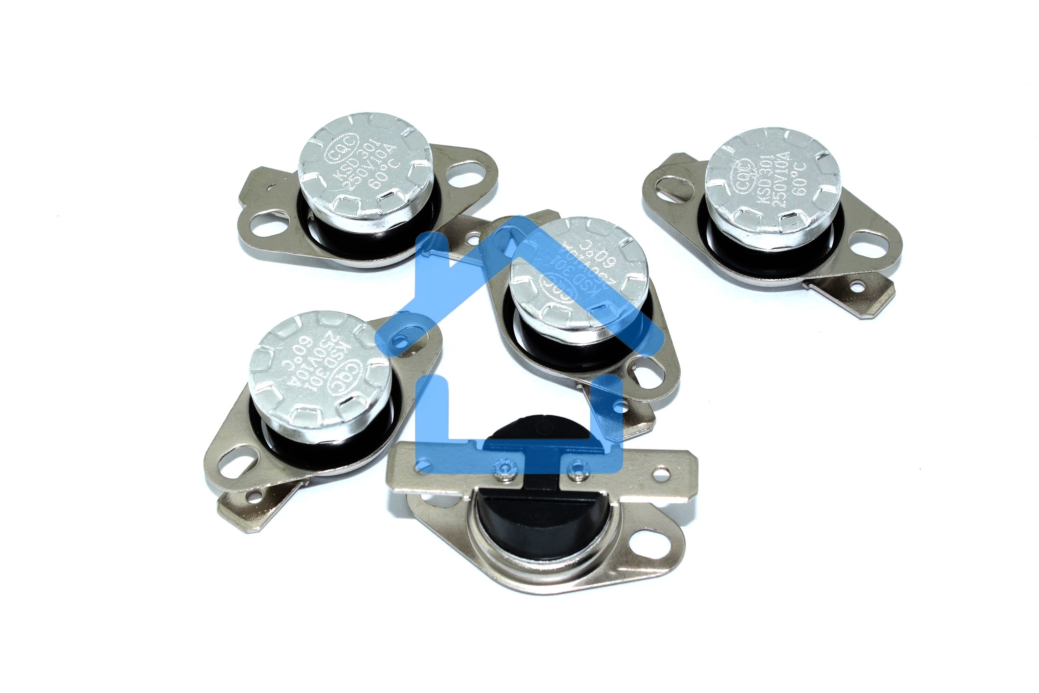 Термостат биметаллический KSD301 10А/60 С нормально разомкнутый 5 шт