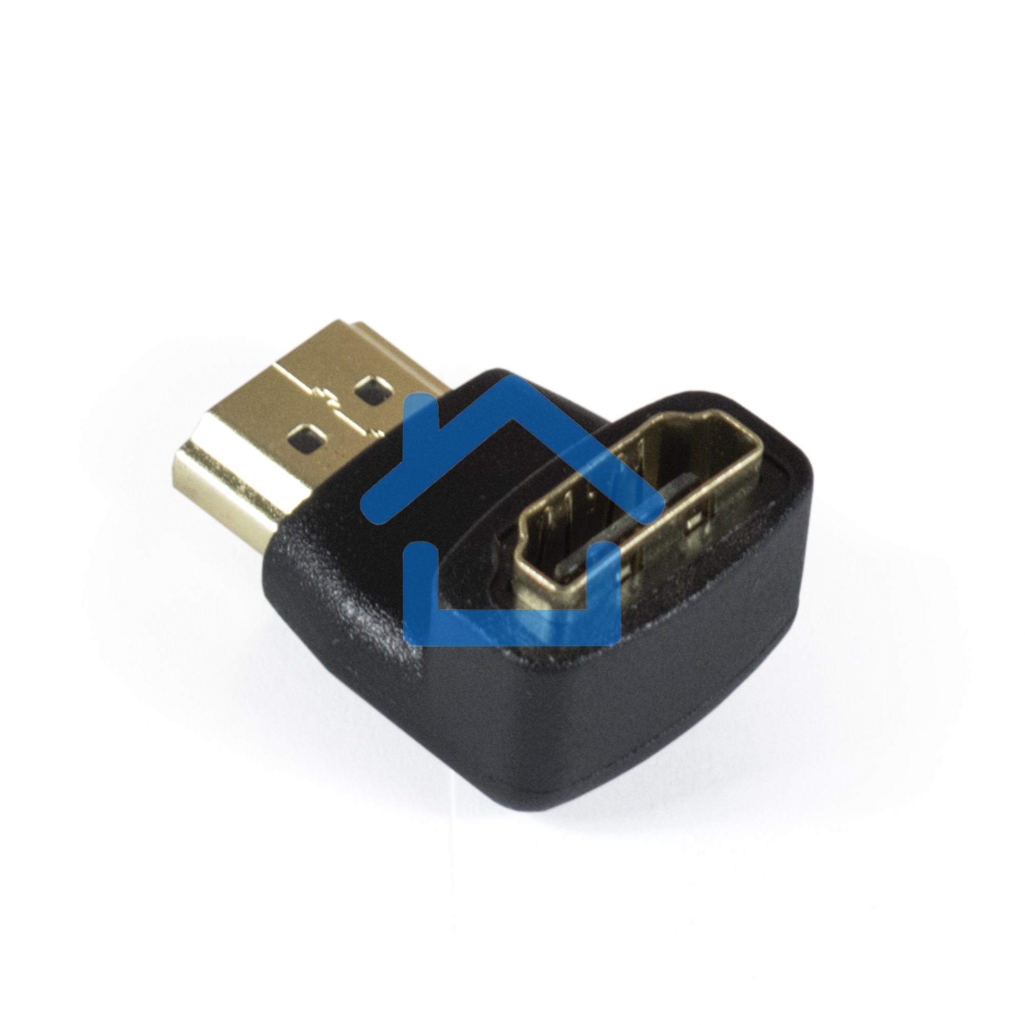 Переходник Exegate EX284919RUS HDMI-HDMI EX-HDMI90-FML (19M/19F, угловой, позолоченные контакты)