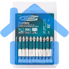 Набор бит PH2х50, сталь S2, 10 шт. Gross